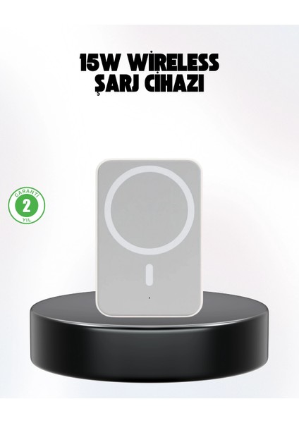 Bfs iPhone Serileri ile Uyumlu Magsafe Manyetik Araç Telefon Tutucu ve Şarj Cihazı