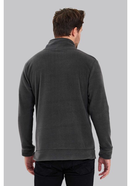 5015 Erkek Antrasit Polar Hırka - Füme fiyatları