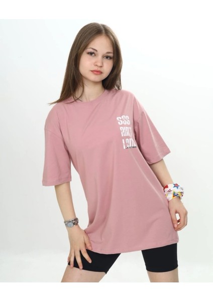 Baskılı Oversize Unısex Çocukt-Shirt fiyatları