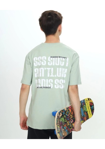 Baskılı Oversize Unısex Çocukt-Shirt