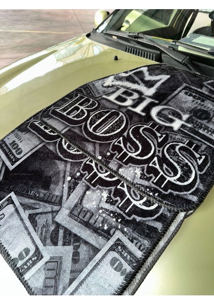 "bıg Boss" Yazılı Dolar Desenli Dijital Baskılı Oto Dekor Paspas fiyatları
