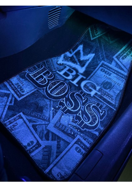 "bıg Boss" Yazılı Dolar Desenli Dijital Baskılı Oto Dekor Paspas indirimleri