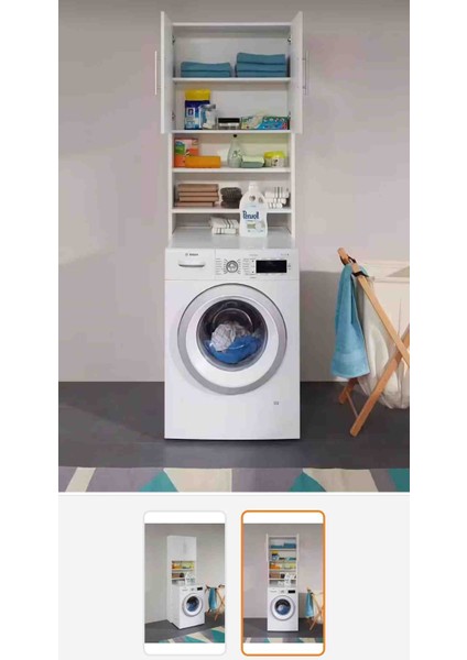 Çamaşır Makinesi Dönüşüm Kabini Çok Amaçlı Kiler Banyo Dolabı