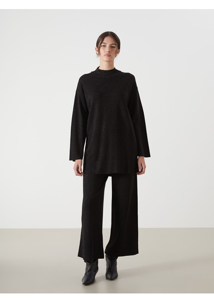 Yeni Sezon Yarım Balıkçı Yaka Parlak Görünümlü Kadın Triko Tunik fiyatları