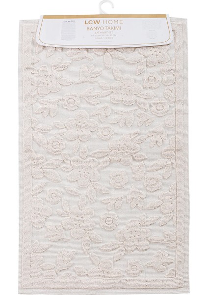 Yeni Sezon Çiçek Desenli Banyo Paspası Seti 2'li indirimleri