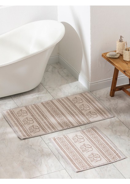 Yeni Sezon Fil Desenli Banyo Paspası 2'li