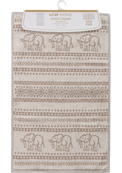 Yeni Sezon Fil Desenli Banyo Paspası 2'li indirimleri