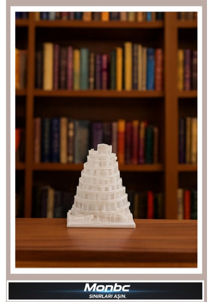 Babil Kulesi 3D Tasarım Dekoratif Biblo, Hediyelik ve Ev Ofis Için Şık Aksesuar modelleri