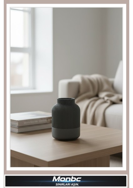 Modern Japon Mini Vazo 3D Tasarım Dekoratif Biblo, Hediyelik ve Ev Ofis Için Şık Aksesuar