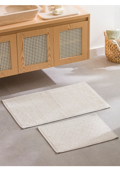 Yeni Sezon Nakışlı Banyo Paspası 2'li