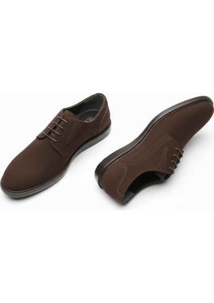 GR0439 Hakiki Nubuk Deri Şeffaf Cam Görünümlü Kauçuk Taban Erkek Spor Klasik Ayakkabı fırsatları