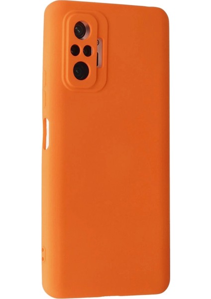 Xiaomi Redmi Note 10 Pro Kılıf Nano Içi Kadife Silikon - Turuncu fiyatları