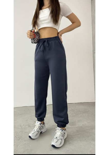 Lastik Paçalı Modal Kumaş Bol Eşofman Altı