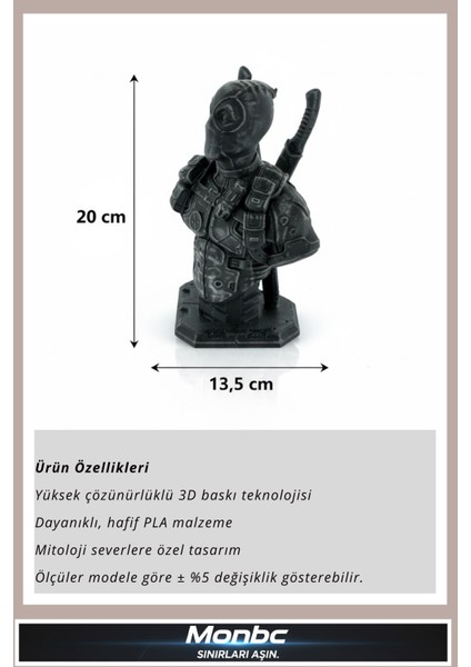 Deadpool Figür 3D Tasarım Dekoratif Biblo, Hediyelik ve Ev Ofis Için Şık Aksesuar fırsatları