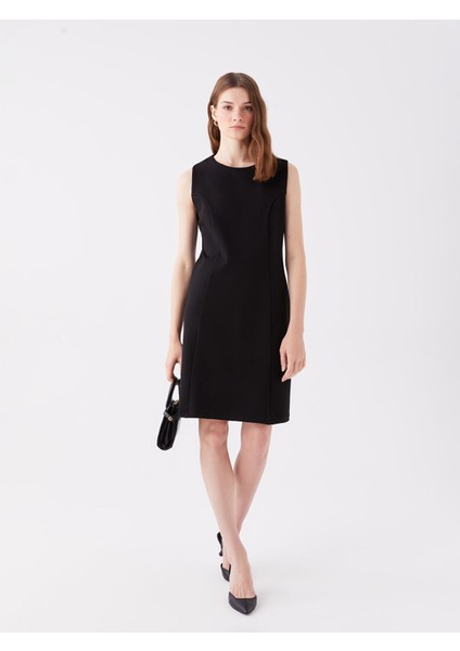 Yeni Sezon Kadın Bisiklet Yaka Düz Elbise modelleri