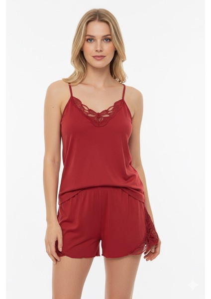 Mikro Penye Dantel Şortlu Gecelik Takımı – Yumuşak, Esnek, Şık fiyatları