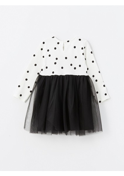 Yeni Sezon H12 Bisiklet Yaka Uzun Kollu Tütülü Kız Çocuk Elbise modelleri