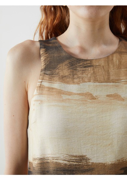 Yeni Sezon Bisiklet Yaka Desenli Elbise modelleri