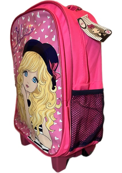 Glam Girl Çekçekli Okul Çantası/ilkokul Çantası – Pembe / Tekerlekli modelleri