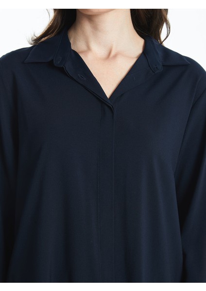 Yeni Sezon Düz Uzun Kollu Kadın Gömlek Tunik modelleri