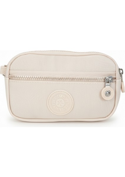 Kumaş Mini El ve Omuz Çantası | Çok Gözlü, Çok Fermuarlı | Organizer, Anahtarlık ve Makyaj Çantası