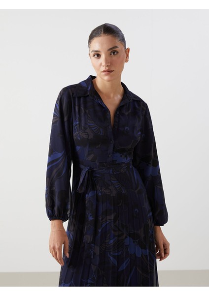 Yeni Sezon Gömlek Yaka Çiçekli Elbise fiyatları