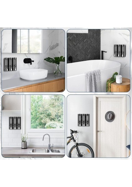 Vıvo 3 Adet Siyah Sıvı Sabunluk Plastik 400 ml Duş Jeli Şampuan Şişesi , Hastane, Banyo, Mutfak V-52 indirimleri