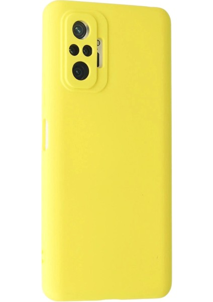 Xiaomi Redmi Note 10 Pro Kılıf Nano Içi Kadife Silikon - Sarı fiyatları