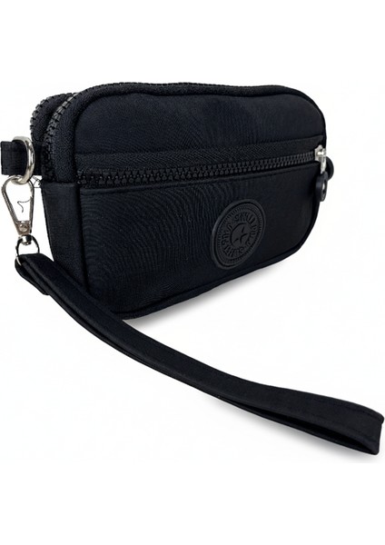 Kumaş Mini El ve Omuz Çantası | Çok Gözlü, Çok Fermuarlı | Organizer, Anahtarlık ve Makyaj Çantası modelleri