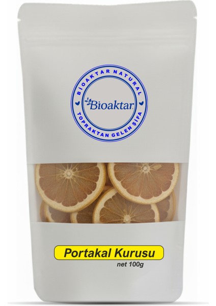 Portakal Kurusu, Kurutulmuş Portakal Dilimleri 100G (Doğal, Kurutulmuş, Katkısız)
