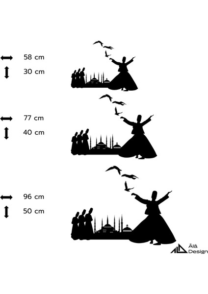Şehir ve Mevlana Temalı Ahşap Duvar Tablosu indirimleri
