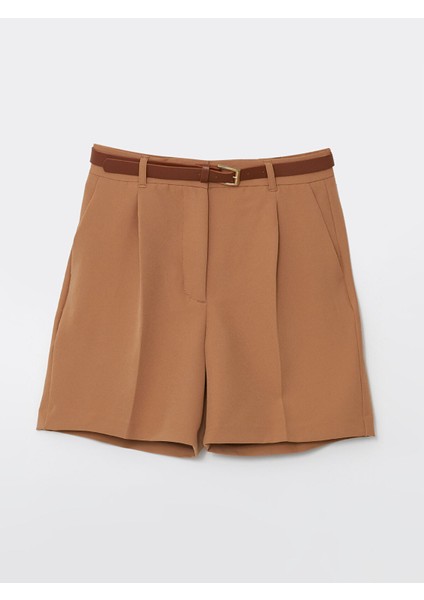 Yeni Sezon Beli Kemerli Rahat Kalıp Kadın Şort indirimleri