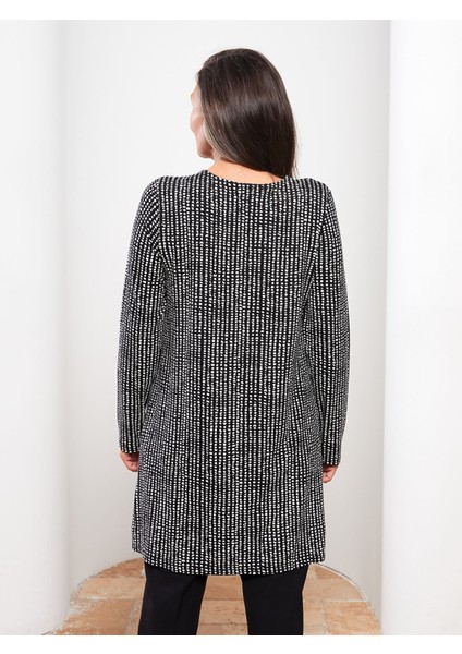 Yeni Sezon Bisiklet Yaka Desenli Uzun Kollu Kadın Tunik indirimleri