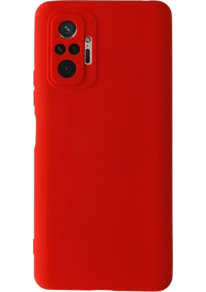 Xiaomi Redmi Note 10 Pro Kılıf Nano Içi Kadife Silikon - Kırmızı