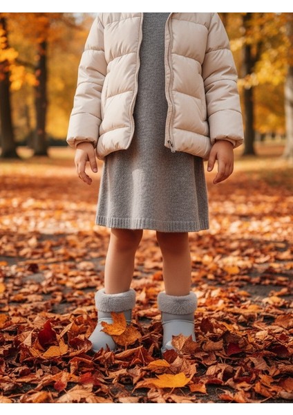 Su Geçirmez Plastik Içi Komple Kürklü Yağmur Çizmesi Ev Botu Ug modelleri