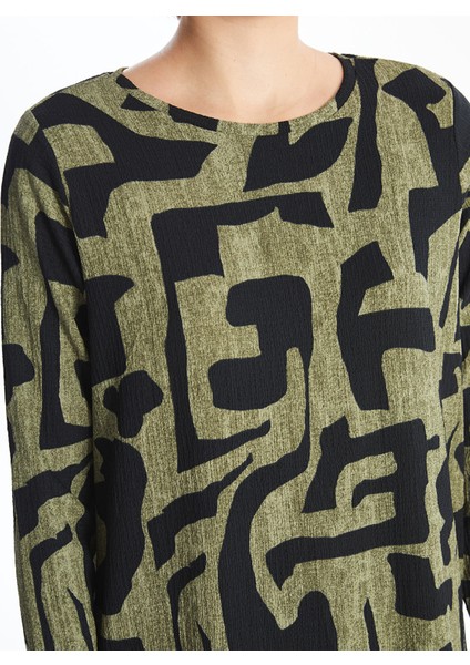 Yeni Sezon Bisiklet Yaka Desenli Kadın Tunik modelleri