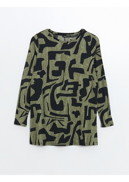 Yeni Sezon Bisiklet Yaka Desenli Kadın Tunik indirimleri