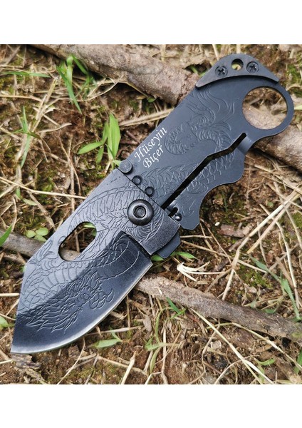 Kişiye Özel Isimli Columbia Isim Baskılı Yaprak Çakı Siyah SR238B- 11.5 cm Cep Çakı