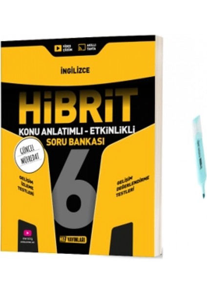 6.sınıf Hibrit Ingilizce Konu Anlatımlı Etkinlikli Soru Bankası (Yeni Müfredat)