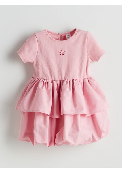 Yeni Sezon Katkat Kız Çocuk Balon Elbise