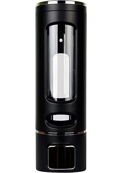 Vıvo 1 Adet Siyah 400 ml Duvara Monte Manuel Sabunluk Sıvı Lavabo Sabunluk El Sabunu V-52