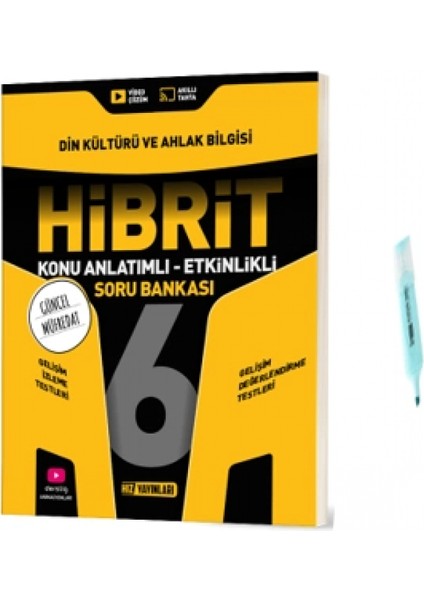 6.sınıf Hibrit Din Kültürü Konu Anlatımlı Etkinlikli Soru Bankası (Yeni Müfredat)