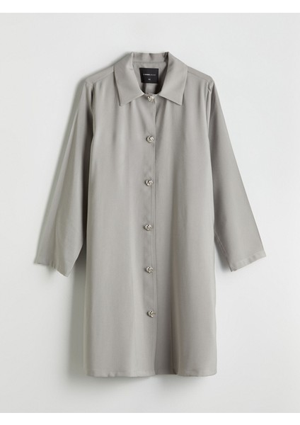 Yeni Sezon Keten Görünümlü Kadın Gömlek Tunik indirimleri