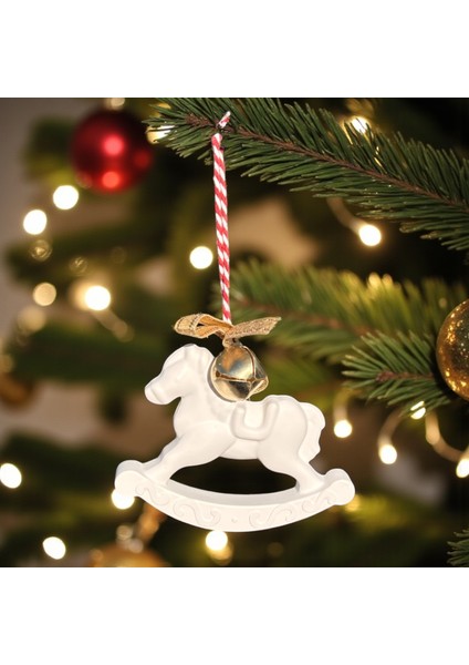 5 Adet Özel Tasarım Sallanan At Yılbaşı Ağaç Süsü | El Yapımı fiyatları