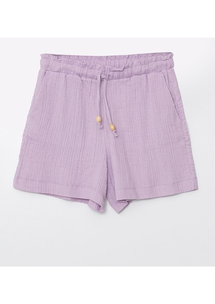 Yeni Sezon Kadın Beli Lastikli Düz Şort indirimleri