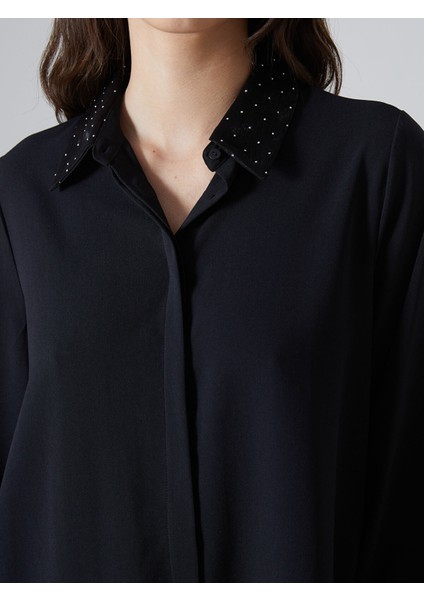 Yeni Sezon Taş Detaylı Kadın Gömlek Tunik modelleri