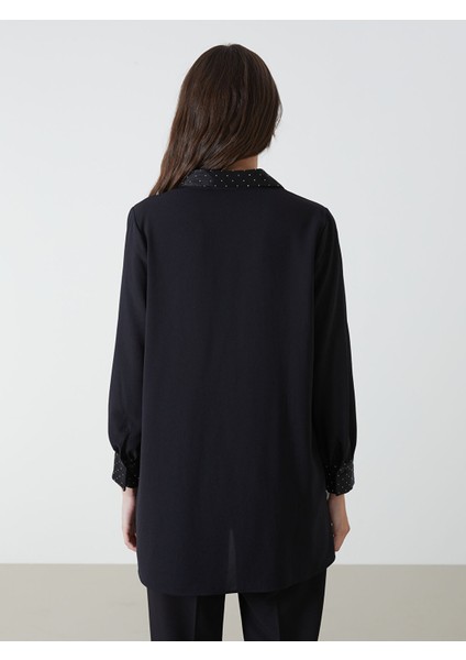 Yeni Sezon Taş Detaylı Kadın Gömlek Tunik fırsatları