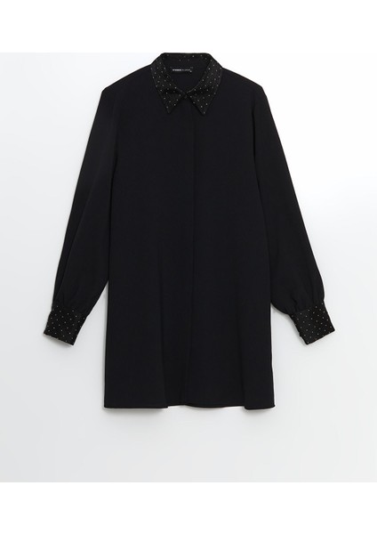 Yeni Sezon Taş Detaylı Kadın Gömlek Tunik indirimleri
