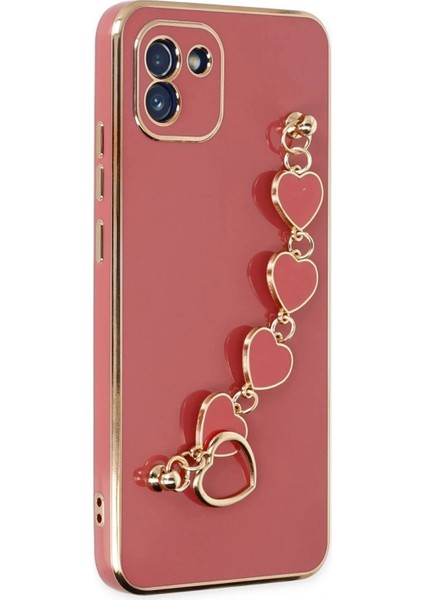 Samsung Galaxy A03 Kılıf Esila Silikon - Kırmızı