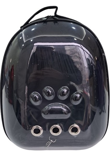Astronot Kedi Köpek Taşıma Çantası Siyah